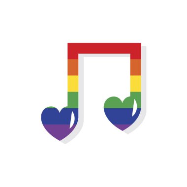 Aşk şarkı Sevgililer günü simgesi