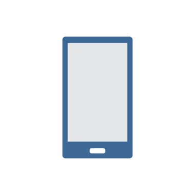 Boş bir mavi ekran dokunmatik yüzey grafik illüstrasyon