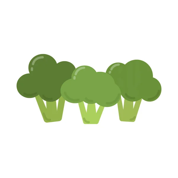 Healthy Green Broccoli Graphic Illustration — Stock Photo, Image