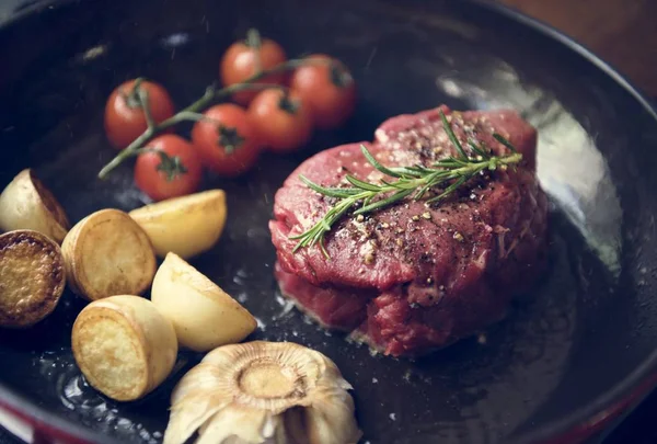 Cocinar Filete Filete Comida Fotografía Receta Idea — Foto de Stock