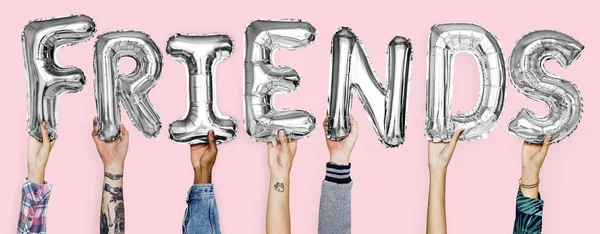 Balonlar word gösterilen eller