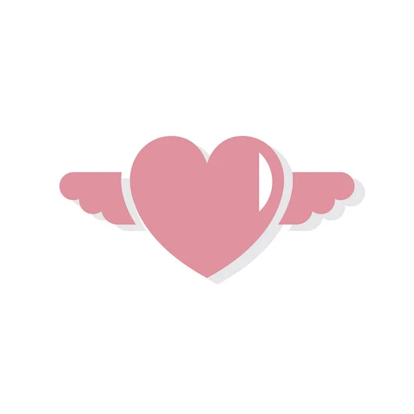 Herzform Valentinstag Ikone — Stockfoto