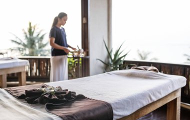 Bir Spa'da masaj terapisti