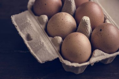 Tatlı taze organik yumurta