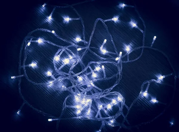 Decoration Blue Lights Dark — Stock Photo, Image