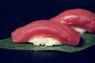 Japon Suşi, mutfağı cncept yakın çekim