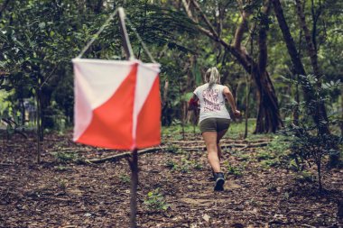 Açık orienteering onay nokta etkinliği