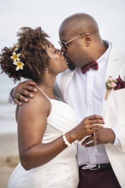 Afrika kökenli Amerikalı çiftin düğün günü