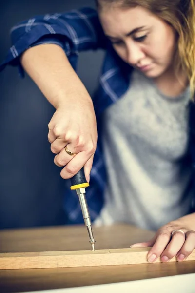 Les Gens Rénovent Concept Maison — Photo