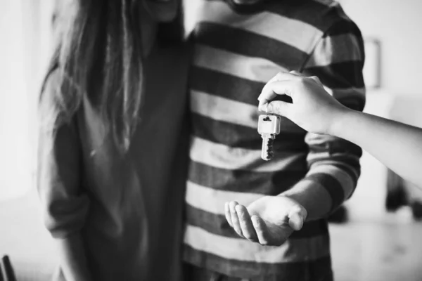 Couple Bought New House — Stock Photo, Image