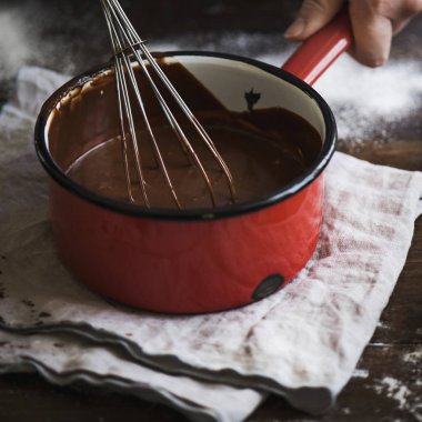 Çikolata ganache gıda fotoğraf tarifi fikir