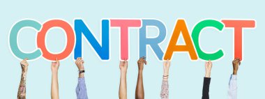 Renkli harfler kelime sözleşme şekillendirme