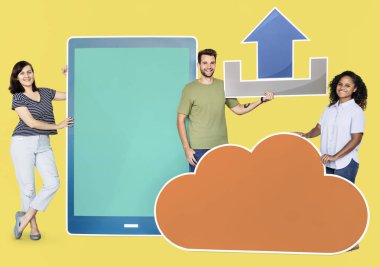 Teknoloji ve internet kavramı ateş