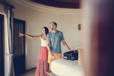 Bir otel odasına iade balayı