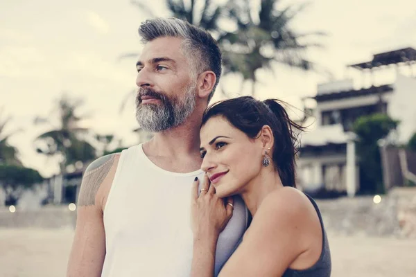 Casal Uma Viagem Lua Mel — Fotografia de Stock