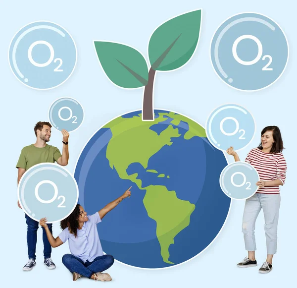 People Environmental Conservation Icon — Stock Photo, Image