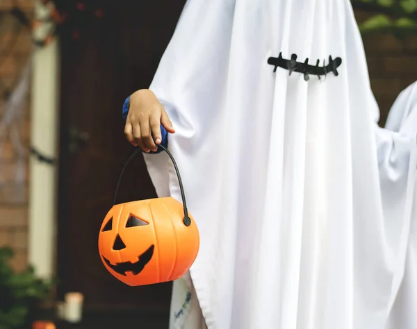 Costume Fantasma Festa Halloween — Foto Stock