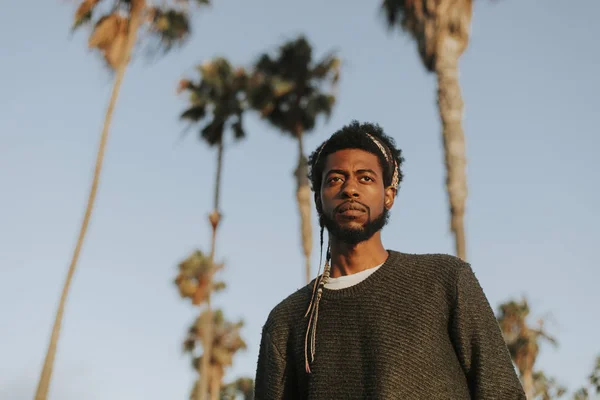 Osamělý Muž Venice Beach — Stock fotografie