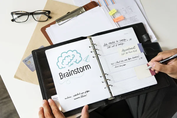 Testo Brainstorm Personal Planner — Foto Stock