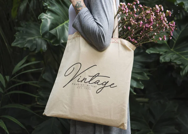 Ontwerpruimte Een Tote Tas — Stockfoto