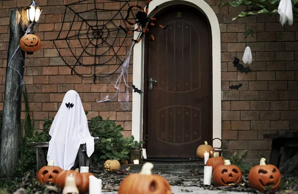 Ghost Costume Halloween Party — Stock Photo, Image