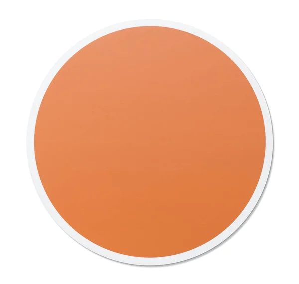 ラウンドの空のオレンジ色の円のベクトル図 — ストック写真