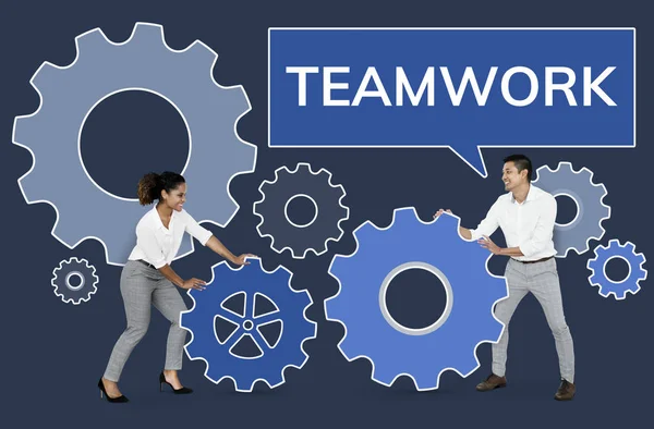 Business People Focusing Teamwork — Stock Photo, Image