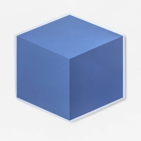 Cube Box Icon Isolated — Stock Photo, Image