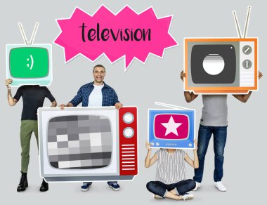 Mutlu insanlar TV simgeler holding