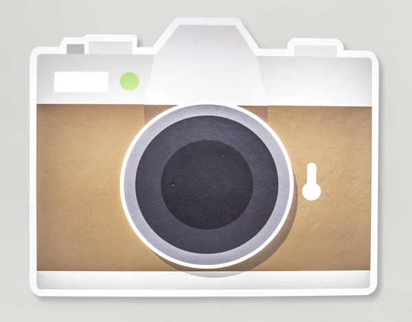Eine Kamera Isoliert Auf Dem Hintergrund — Stockfoto