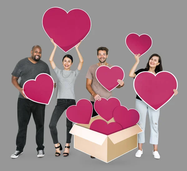 Diverse People Sharing Loves — Stock Photo, Image