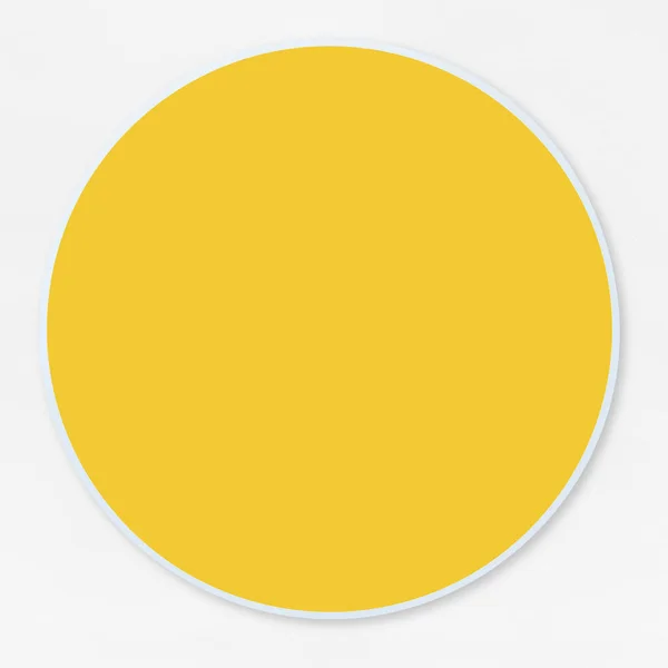 Empty Yellow Circle Vector Illustration — Stock Photo, Image