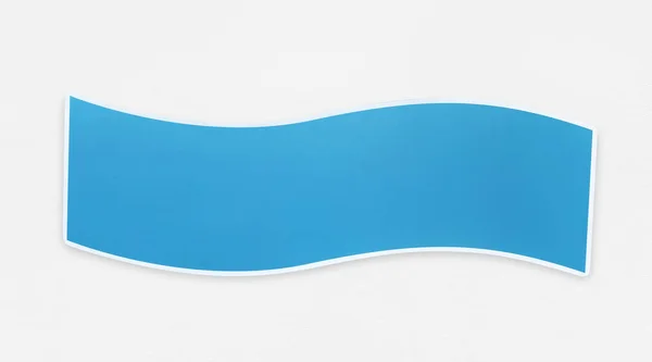 Fehér Alapon Kék Banner Tervezés — Stock Fotó