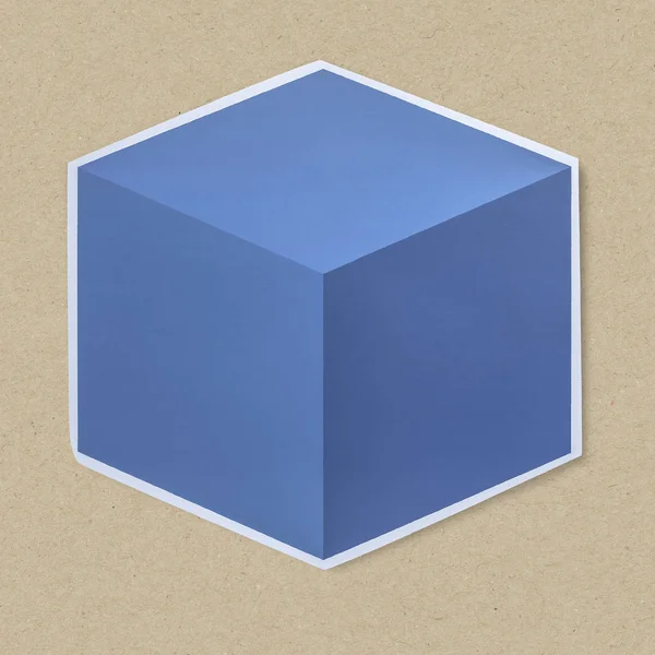 Elszigetelt Cube Box Ikon — Stock Fotó