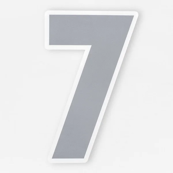 Number Icon Isolated — Stock Photo, Image