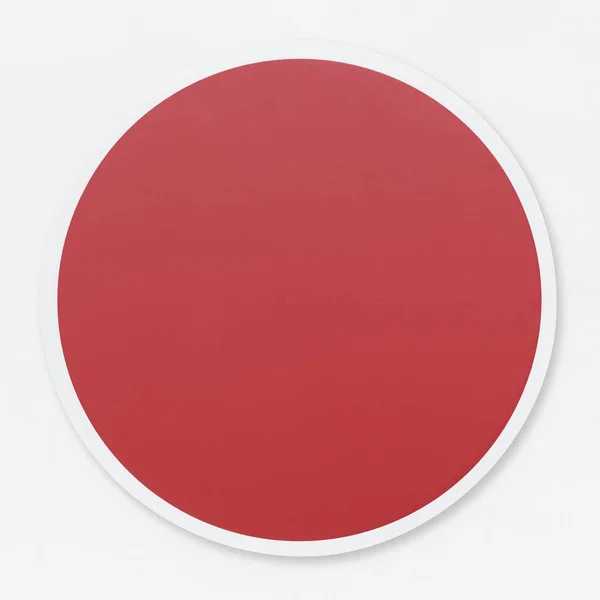 Кругле Порожнє Червоне Коло Векторні Ілюстрації — стокове фото