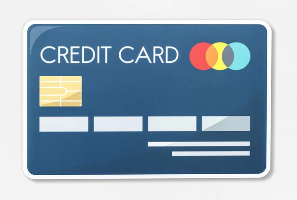 Creditcard Vector Illustratie Pictogram — Stockfoto