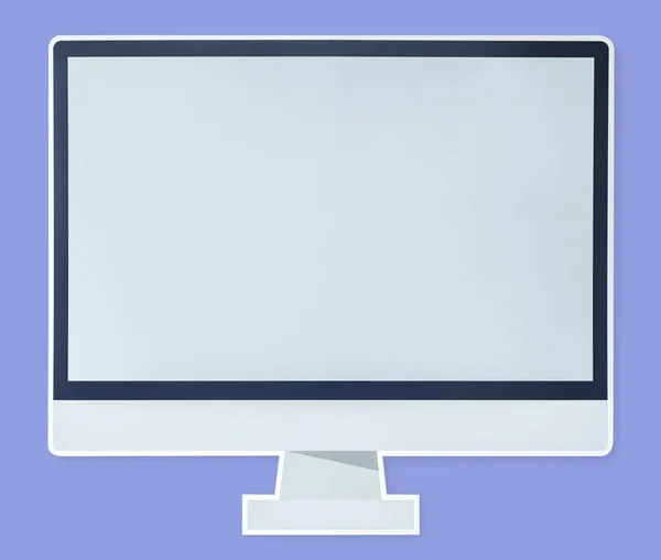 Ícone Monitor Computador Moderno Isolado — Fotografia de Stock