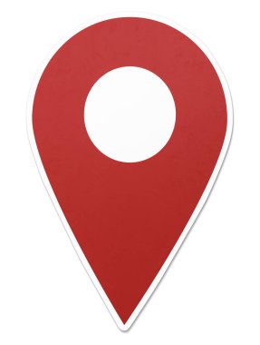 Konumu pin noktası vektör çizim