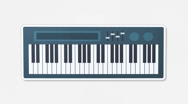 Electronic Keyboard Musical Instrument Icon Illustration — Stock Photo, Image