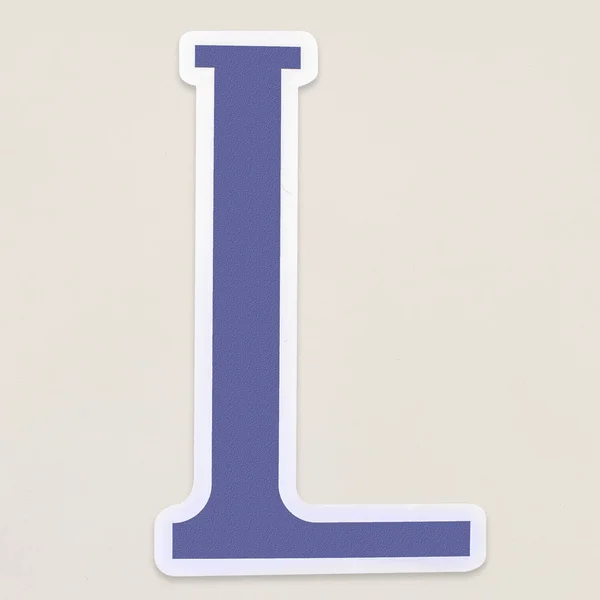 Englisches Alphabet Buchstabe Isoliert Auf Weiß — Stockfoto
