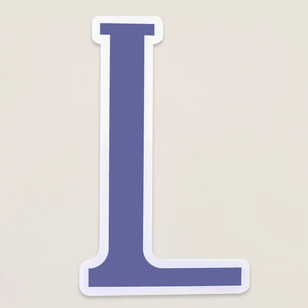 Alphabet Anglais Lettre Isolé Sur Blanc — Photo