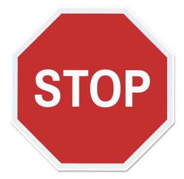 Stop sokak işareti illüstrasyon vektör