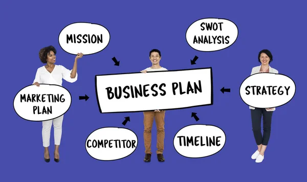 Team Business Plan — Stock Photo, Image