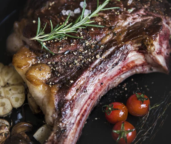 Filete Cordero Una Sartén —  Fotos de Stock