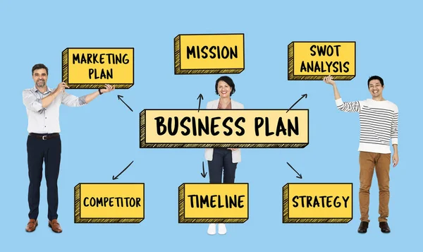 Team Business Plan — Stock Photo, Image