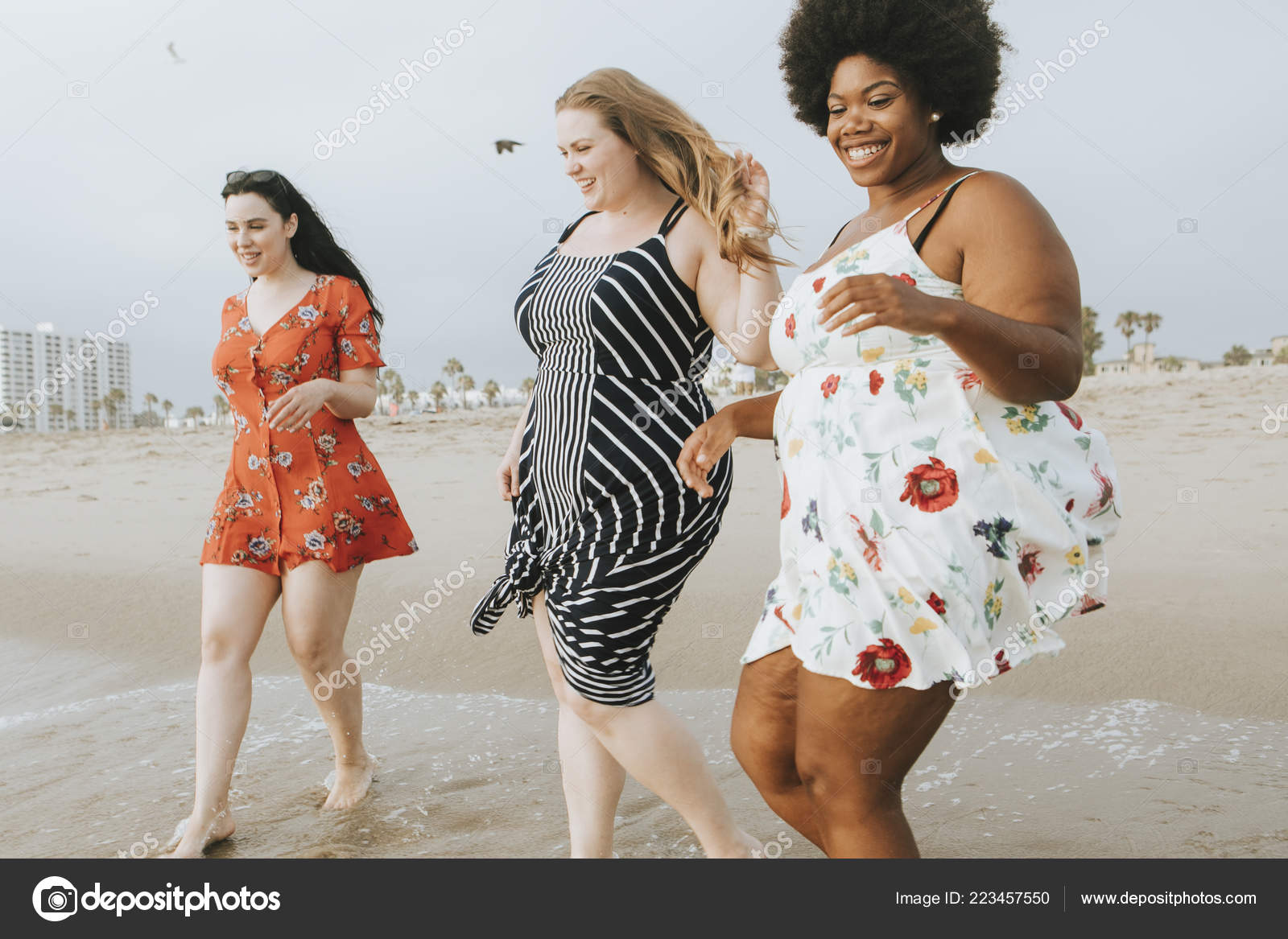 Curvy Women Beach Stock Photo by ©Rawpixel 223457550