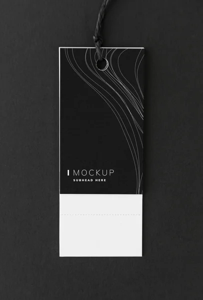 Schwarzes Preisschild Design Attrappe — Stockfoto