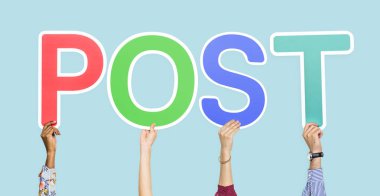 Kelime sonrası holding çeşitli eller