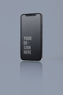 Tam ekran smartphone mockup tasarım